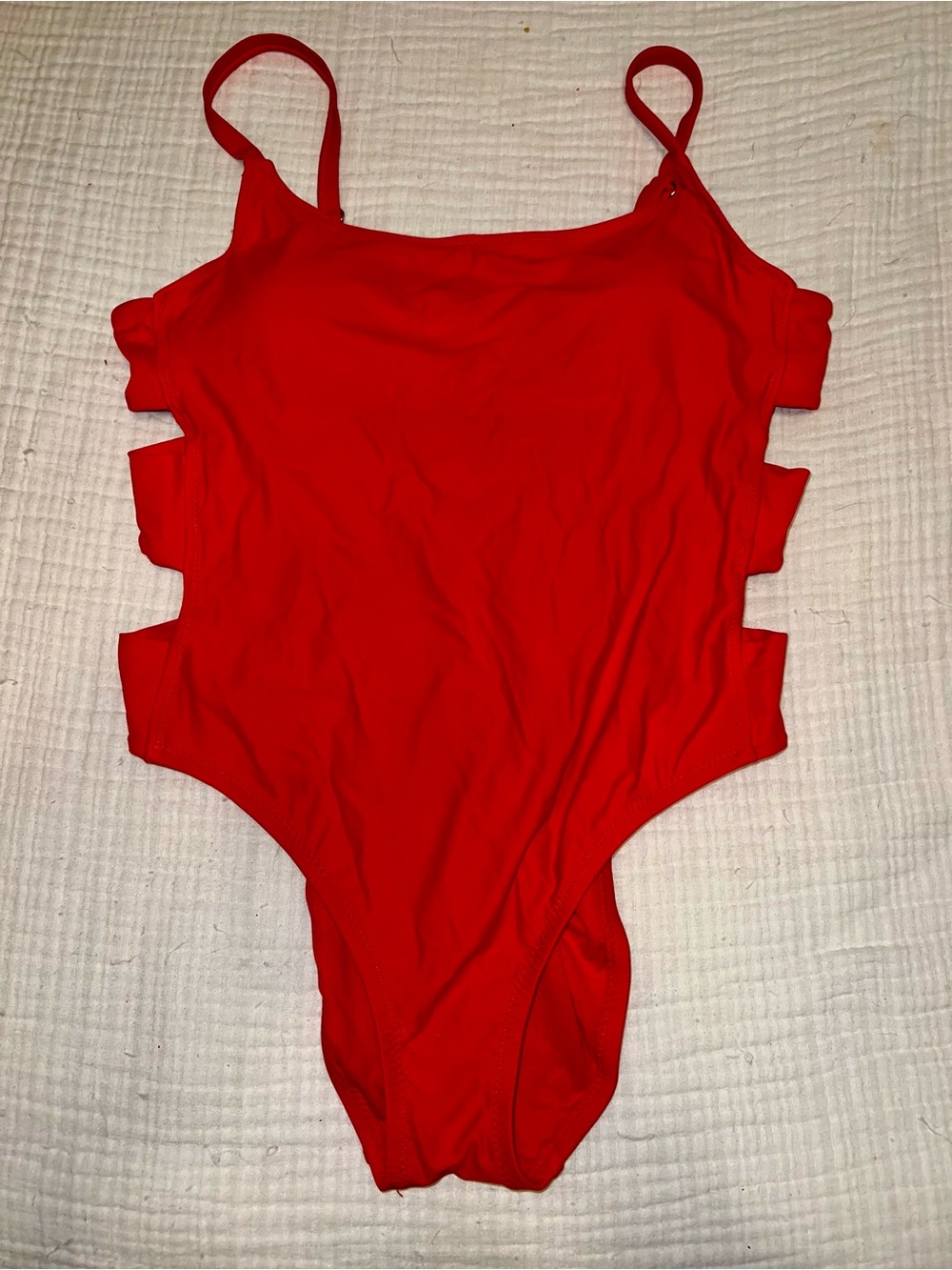 Sexy Red Cut-Out One Piece